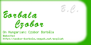 borbala czobor business card